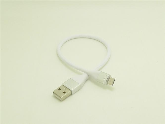 跨境外贸爆款 0.25米micro布艺数据线 v8金边布艺线 移动电源充电