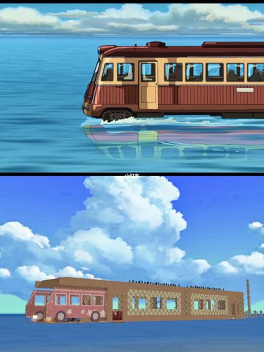 小森生活|设计|仿千与千寻海上列车与站台04_小森生活_千与千寻