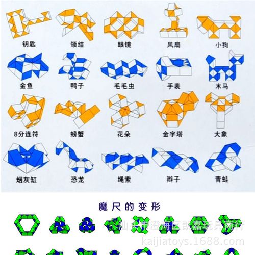 二十四节儿的魔尺可以拼成什么形状