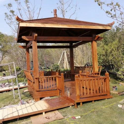 焦作木结构凉亭公园防腐木亭子凉亭定制