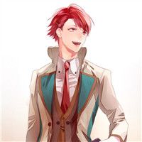 动漫超帅头像红发