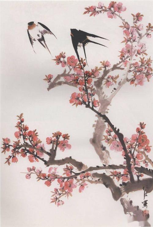 詹仁左 花鸟画辑录欣赏