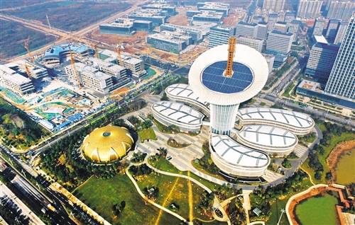 武汉光谷六大园区之一的武汉未来科技城. 新华社发