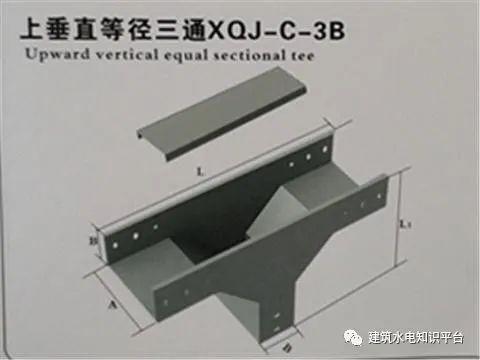 上边垂直等径三通桥架专用螺栓桥架接地螺栓爬坡弯通爬高喇叭口趴低