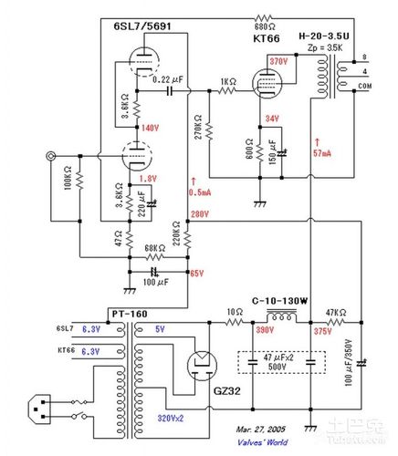 2,本电路图是乙类推挽功放,是单声道.