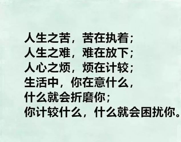 人生最痛苦的,就是执着的放不下