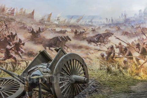 古战场场景绘画