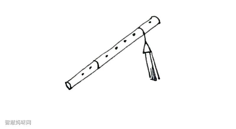画笛子简笔画步骤图
