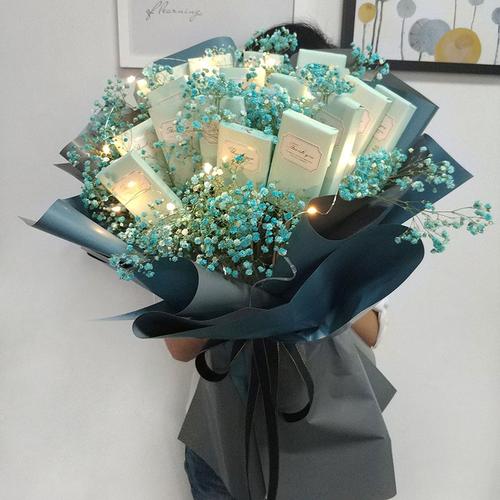 抖音网红香烟花束diy材料包装纸套装创意手工自制生日礼物送男友