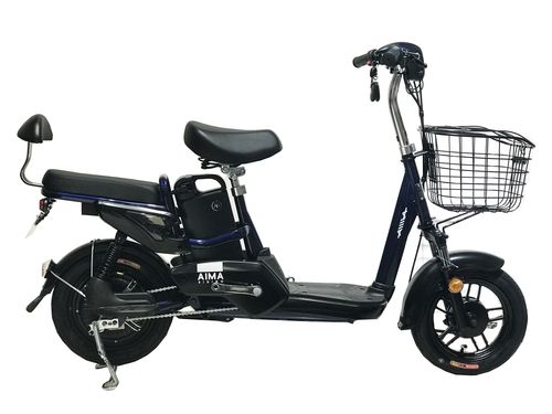 爱玛电动车新国标国标智跑升级版48v12a锂电真空轮胎