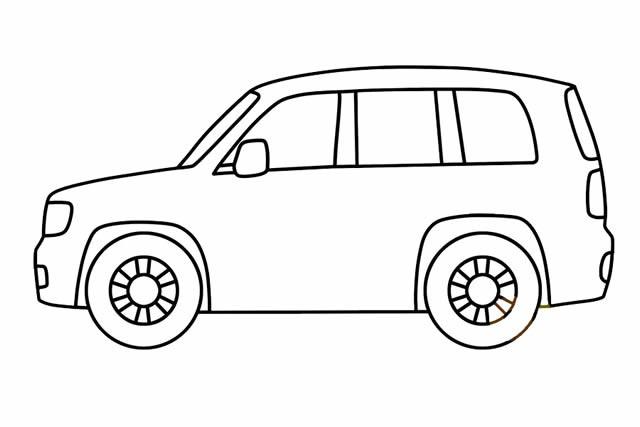 suv简笔画.