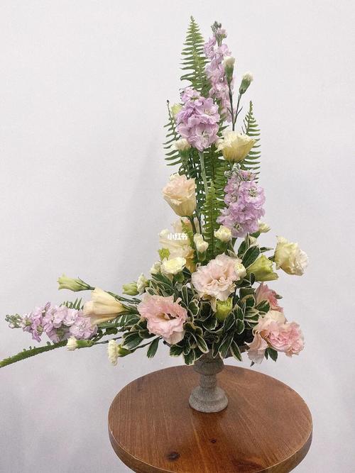 记录良友花艺学校的第一次花艺作品l型花束_花艺_花束