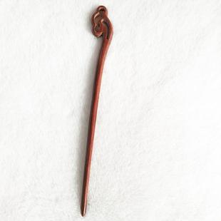 原创超长22厘米小叶红檀木簪子及腰长发盘发加长如意发簪国风木钗