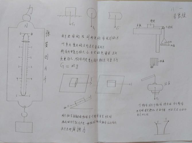 我们一起玩物理 手抄报篇 六 《力》《力与运动》