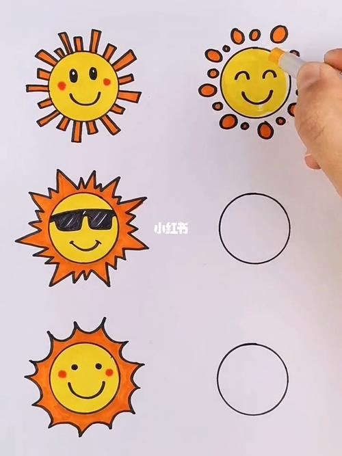 教你用圆圈画7715,你学会了了几种呢?_简笔画_知识_艺术