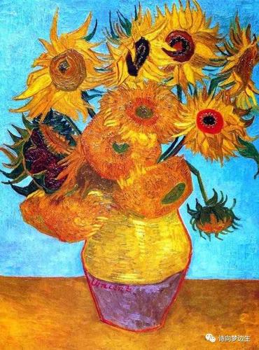 梵高的所有向日葵简笔画