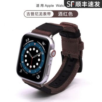 applewatch尼龙表带,applewatch表带 苹果iwatch吉普帆布尼龙表带皮 applewatch手表se/6/5/4/3/2代series