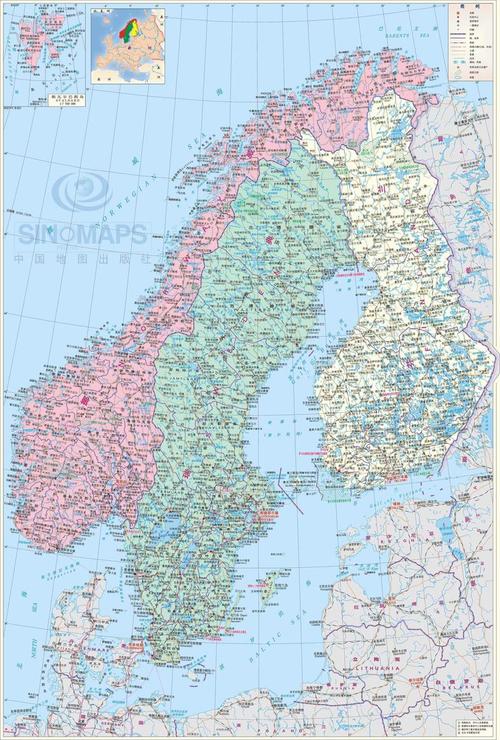 北欧地图