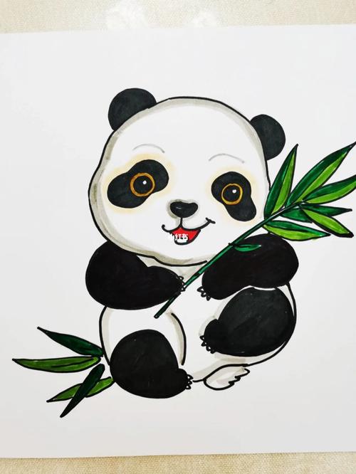 原创少儿创意手工画——熊猫(含步骤图)_熊猫_手工制作_熊猫怎么样
