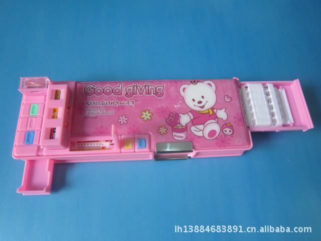 诺达小怪才 塑料铅笔盒 5键全自动文具盒 多功能文具盒 铅笔盒