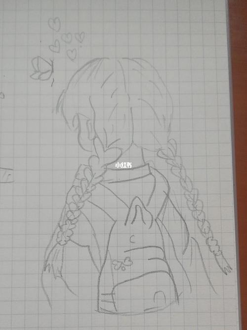 刚完成的动漫人物背影画_动漫_文化_绘画