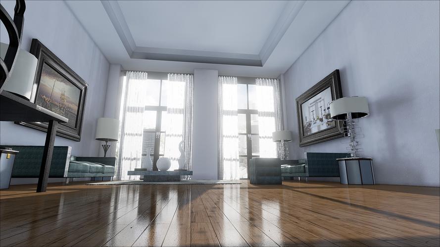 用ue4的实时渲染引擎渲染的4k图片,貌似感觉还不错.