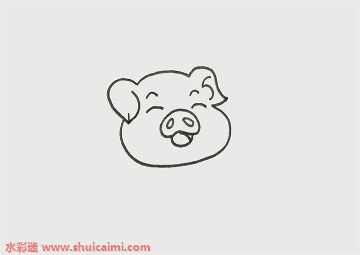 猪怎么画猪简笔画简单又漂亮彩色