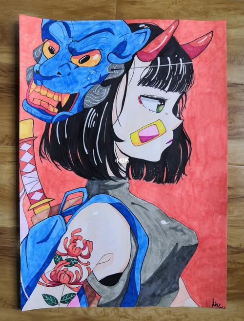 人物/马克笔画/动漫_动漫_马克笔画_博主_临摹_绘画_动漫分享_文化