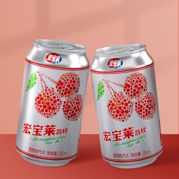红宝来老汽水宏宝莱老汽水整箱饮品荔枝味网红东北怀旧碳酸饮料
