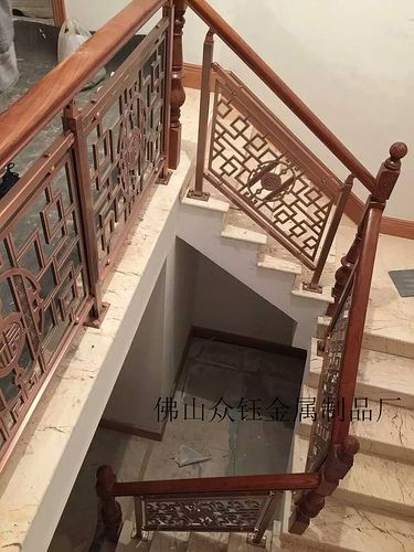 别墅仿古铜楼梯护栏包安装