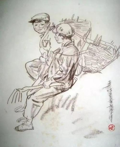 一代速写大家顾生岳(中国美术学院教授)作品鉴赏