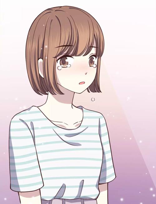 阿芽 漫画 二次元 眼泪 动漫 伤感 卡通 泪水 感动 伤心 可爱 唯美