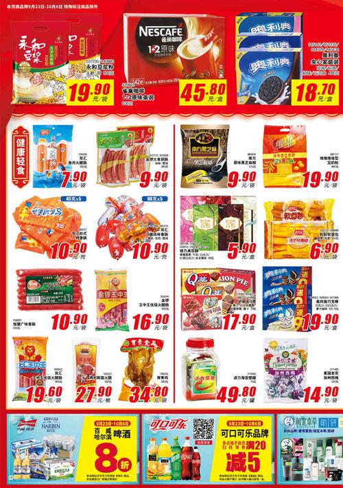 北京物美/美廉美超市促销海报