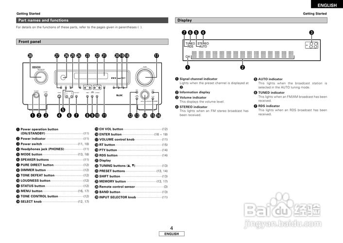 天龙dra-500ae型音响说明书:[1]