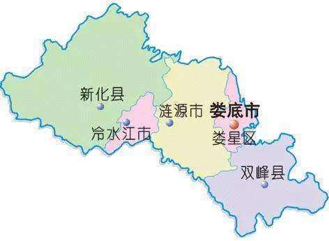 娄底市各区县市,城区面积统计,最大是新化县,你的家乡排第几
