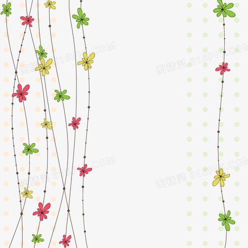 花朵藤蔓装饰图案