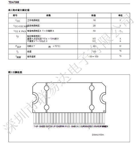 原装正品 st/意法 tda7388 tda7388a 7388 汽车功放ic