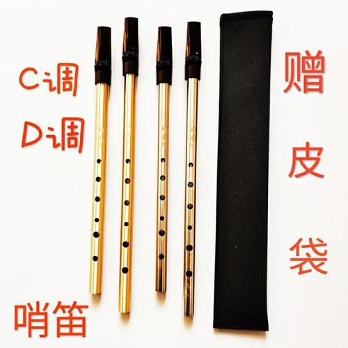 哨笛锡笛c调d调笛子竖笛直笛长笛初学者锡哨风笛乐器哨笛c调镍白镀镍