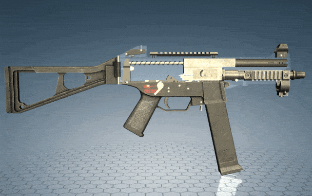 自由式枪机的ump45