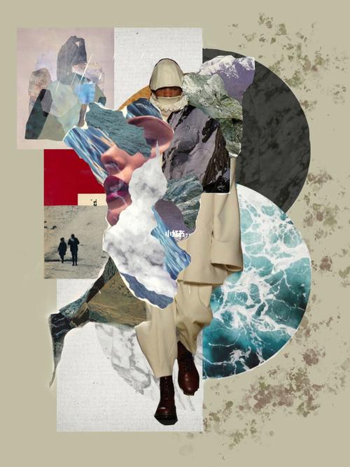 服装设计必备拼贴画_服装设计_vogue_procreate_拼贴