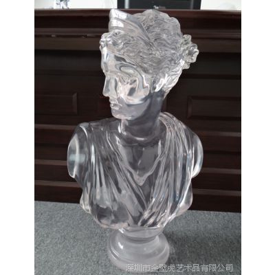 bh-m00727树脂透明欧式人物头像 龙岗安良雕塑厂专业直销