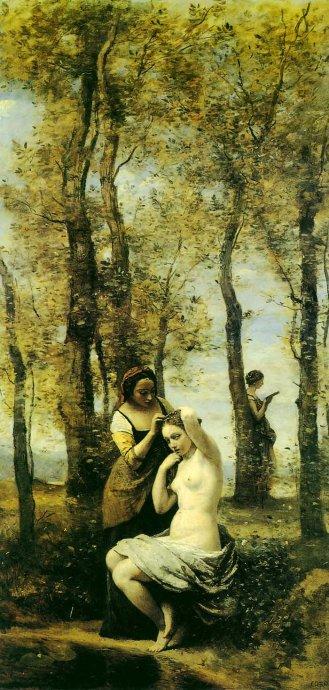 世界名画欣赏 (四十九) 《梳妆的浴女》