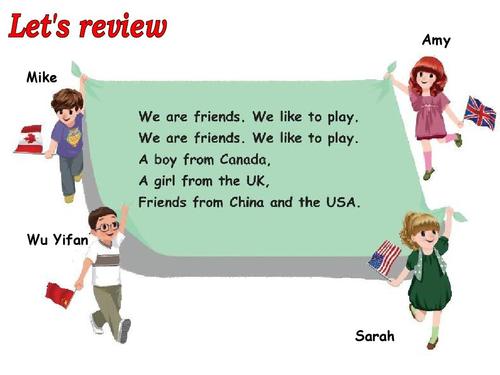 小学教育 英语 小学英语三年级下 unit1 partb let"s talkppt  amy