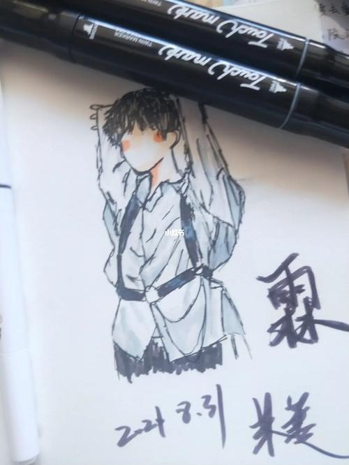 试问谁不喜欢清冷霖霖_贺峻霖_绘画_时代少年团_手绘