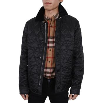 burberry 巴宝莉 男士黑色聚酯纤维棉外套 40055541 s码