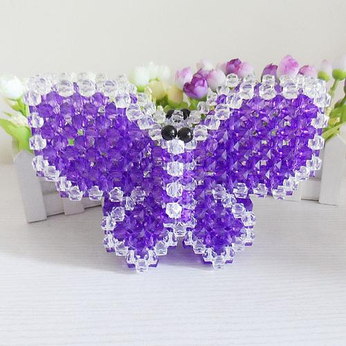 diy串珠海绵宝宝蝴蝶海豚笔筒笔筒海豚口碑好店