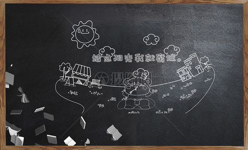 可爱黑板画图片素材-正版创意图片500623186-摄图网