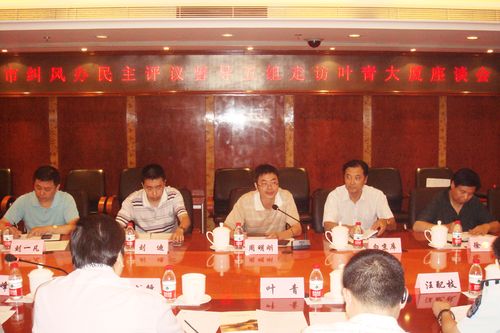 北京市纠风办民主评议督导五组莅临叶青大厦走访调研