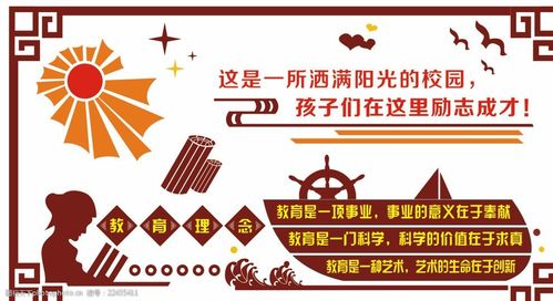 校园文化墙学校大门两侧文化墙