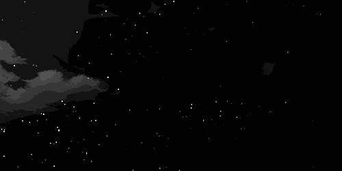 黑夜流星漂亮gif动图_动态图_表情包下载_soogif